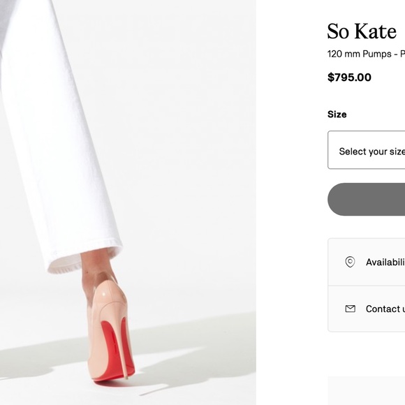 Christian Louboutin So Kate 120 Patent Nude 37 - Picture 8 of 8